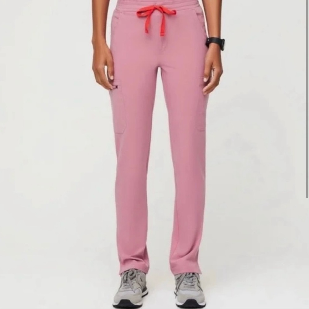 Figs Yola Skinny Chalk Pink